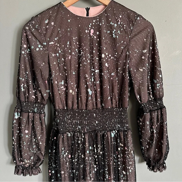 Fancy Women's Paint Splatter. Mid-Length Dress. EU Size 36/US 6 - Picture 2 of 10